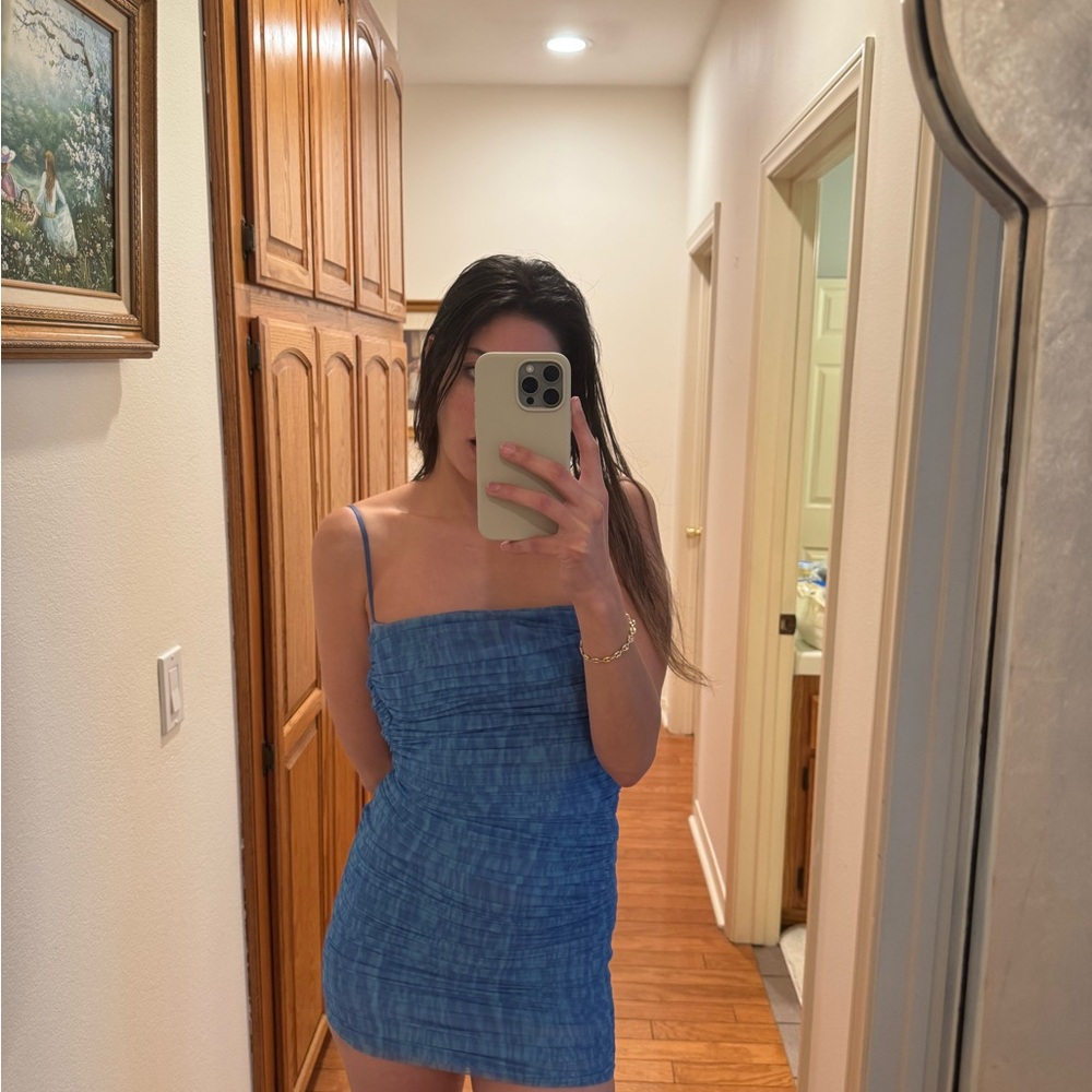 House of CB Blue Bodycon Mini Dress